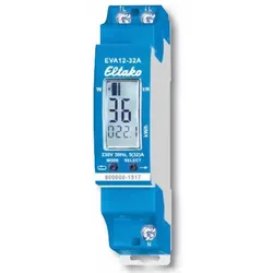 Eltako EVA12-32A, Elektronisch, Demestisch, Ausgangsleistung, Blau, kWh, LCD