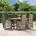 vidaXL Garten-Essgruppe 7-tlg. Grau