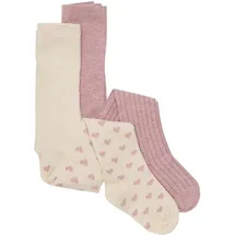 MINYMO Stockings w. Pattern (2-pack) light rose (507) 68\74