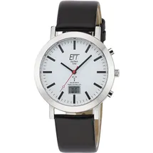 ETT Eco Tech Time Funk-Solar Herrenuhr Station Watch mit Lederband