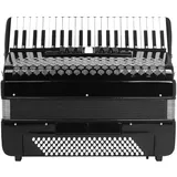 Professionelles Akkordeon, 41 Tasten, 120 Bässe, Tasteninstrumente, Akkordeon mit Riemen, Akkordeontasche für Erwachsene, Anfängerprüfung, professionelles Spielen (Color : Black)