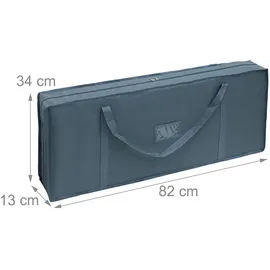 Relaxdays Geschenkpapier Aufbewahrung 34 x 82 x 13 cm 1-tlg. grau