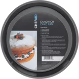 Chef Aid Backform rund 23 cm Antihaft – Kuchenform aus Stahl für Torten, Rührkuchen und Desserts, gleichmäßige Hitzeverteilung, stabile und langlebige Backform
