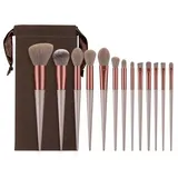 Color Design Kosmetikpinsel-Set Make up Pinsel Set Schminkpinsel 13er Set rosa