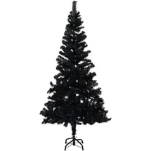vidaXL Künstlicher Weihnachtsbaum mit Ständer Schwarz 240 cm