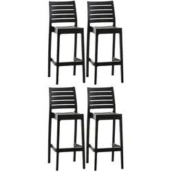 CLP 4er Set Barhocker Ares braun