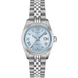 TISSOT Ballade 30mm T156.208.11.353.00 Damenuhr Powermatic 48 COSC Eisblau