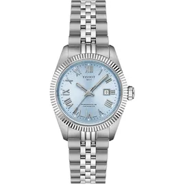 TISSOT Ballade 30mm T156.208.11.353.00 Damenuhr Powermatic 48 COSC Eisblau