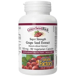 Natural Factors Super Strength Grape Seed Extract 100 mg (90 Kapseln)