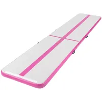 ECD Germany Aufblasbare Gymnastikmatte Airtrack 500x100x10 cm Rosa
