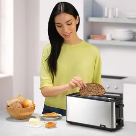 Braun PurShine Langschlitz-Toaster Schwarz