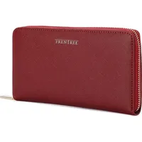 Frentree Frentree® Clutch Geldbörse Damen - Portemonnaie Damen 100% mit 16 Kartenfächern und Smartphonefach Herbst- und Winterfarben - Merlot