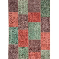 Vintage Teppich Patchwork 170 x 240 cm Mischgewebe Bunt