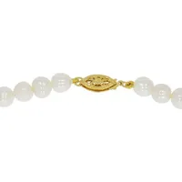 Firetti Perlenkette »Schmuck Geschenk Gold 585 Halsschmuck Halskette Perle«, mit Süßwasserzuchtperlen, weiß