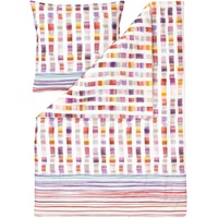 ESTELLA Mako-Satin Bettwäsche Rhythm Multicolor 1 Bettbezug 200 x 220 cm + 2 Kissenbezüge 80 x 80 cm
