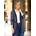 Classic Basics Long-Shirtjacke marine-ecru-bedruckt 48