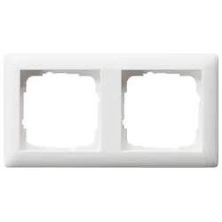 Abdeckrahmen, 2-fach, Standard 55, reinweiß seidenmatt - reinweiß seidenmatt