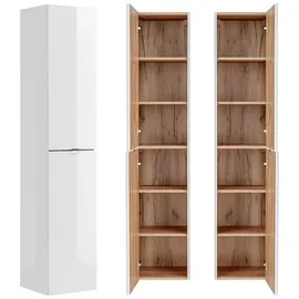 Lomadox Toskana 190 cm weiß mit LED