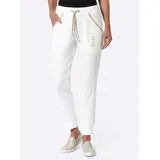 Sieh an! Sweathose komfortabel Beige/Weiß 50