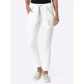 Sieh an! Sweathose komfortabel Beige/Weiß 50