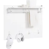 SoBuy Wandgarderobe Modern Weiß