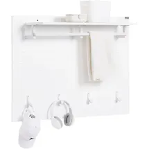 SoBuy Wandgarderobe Modern Weiß