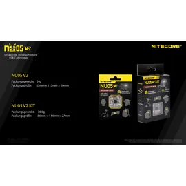 Nitecore NU05 V2 Schwarz