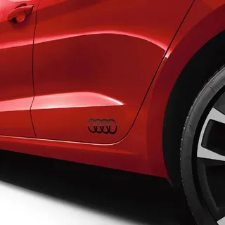 Audi 8W0064317FY9B Dekorfolie Ringe Schriftzug Logo brillantschwarz