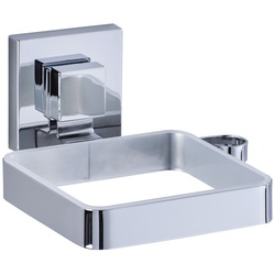 WENKO Haartrockner-Halter »Vacuum-loc Quadro«, Edelstahl, glänzend, silberfarben