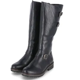REMONTE Damen R6590 Kniehohe Stiefel, schwarz / 01, 43