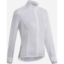 Fahrrad-Windjacke Ultralight Damen weiß 2XL