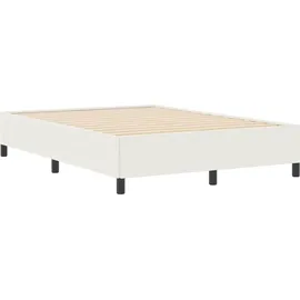 vidaXL Boxspringbett 140 x 190 cm Creme