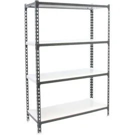 Proregal Schwerlastregal Metall 150x80x50 cm Anthrazit/Weiß