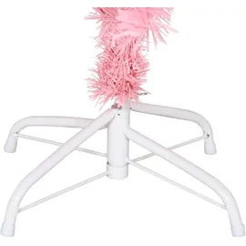 vidaXL Künstlicher Weihnachtsbaum mit Ständer Rosa 150 cm PVC