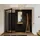 WoodMan Nachtschrank Farsta 40 x 30 x 12 cm Braun/Schwarz