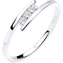 Elli DIAMONDS Klassiker Trio Diamant 0.04 ct. 925 Silber 54 Damen 