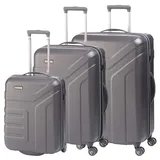 Travelite Kofferset 3tlg. Vector 2W S 4W M/L anthrazit