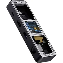 DockCase USB-C® Dockingstation DPB61L-EB Universal integriertes Display, inkl. USB-C® 6 Ports), Dockingstation + USB Hub, Schwarz