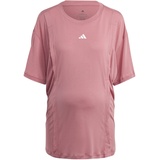 adidas Damen T-Shirt (Short Sleeve) Tr-Es Mat T, Pink Strata/White, IC2326, L