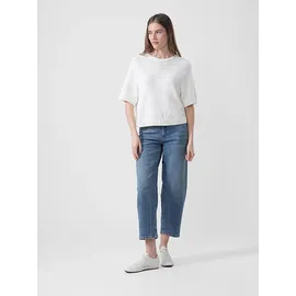 opus pants Straight Fit Jeans mit verkürzter Passform Modell Melly Blau, 34/26