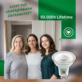 Briloner LED-Leuchtmittel Reflektor GU10 2,5W klar 3000K EEK A 2er