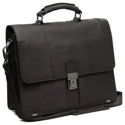 The Chesterfield Brand Stuttgart Aktentasche Leder 38 cm Laptopfach  schwarz