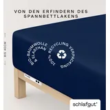 schlafgut Pure Boxspring 90 x 190 - 100 x 220 cm blue deep