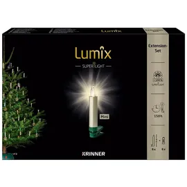 Krinner Lumix Superlight Mini Erweiterungsset, 6 LED Kerzen, cashmere