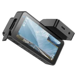 HOCO Dash cam passend für Auto Hoco mit Bildschirm 3,69" 2K + Rückfahrkamera 720P/25fps GPS DV12 silbergrau - Grau