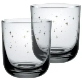 Villeroy & Boch like. by Villeroy & Boch Wasserglas, Set 2tlg Winter Glow Länge 8,6 x Breite Höhe 9,5 cm