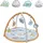 Chipolino Spielbogen Tiere, Musikfunktion, 5 Hängespielzeuge, Krabbeldecke beige