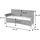 MCW Hamar-G 154 x 60 x 82 cm braun meliert/grün