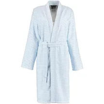 CAWÖ Bademantel mit Struktur 1214 mittelblau M