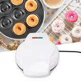 Mini-donut-fritteuse 1200 W [mano] Aluminium Abs 20 Cm 7-teilig Weiß Antihaftbeschichtung Sicherheit
